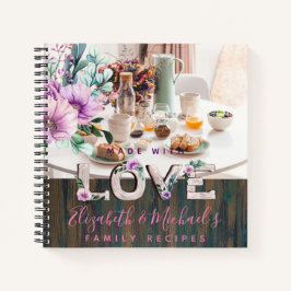 Cuaderno RECIPES - Familia de fotos de novias recién casada