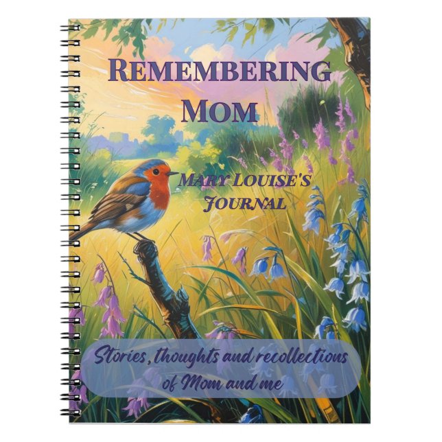 Cuaderno Recordando a Mamá – Diario Personalizado de Mamá (Frente)