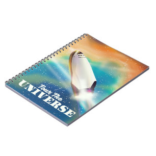 Cuaderno Recorra el arte espacial del Universo.