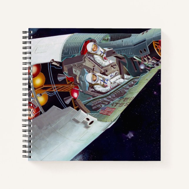 Cuaderno Recorrer Una nave espacial Gemini De Dos Personas  (Anverso)