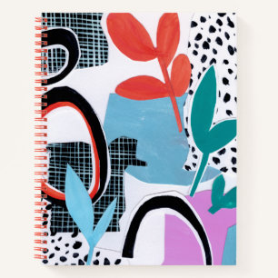Cuaderno Recorrido de campo abstracto