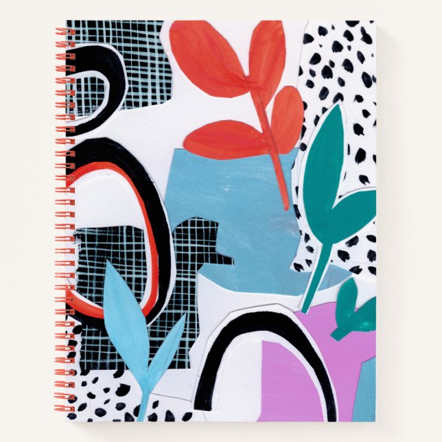 Cuaderno Recorrido de campo abstracto (Anverso)