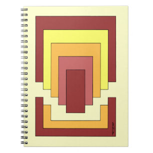 Cuaderno Rectángulo Resumen multicolor (estilo 70)