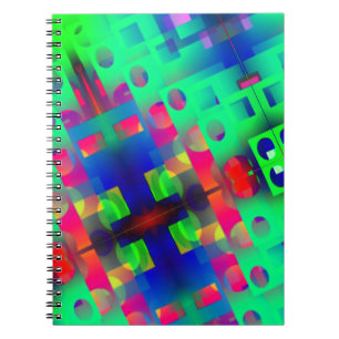 Cuaderno Rectángulos de colores con orificio, hundidos en e