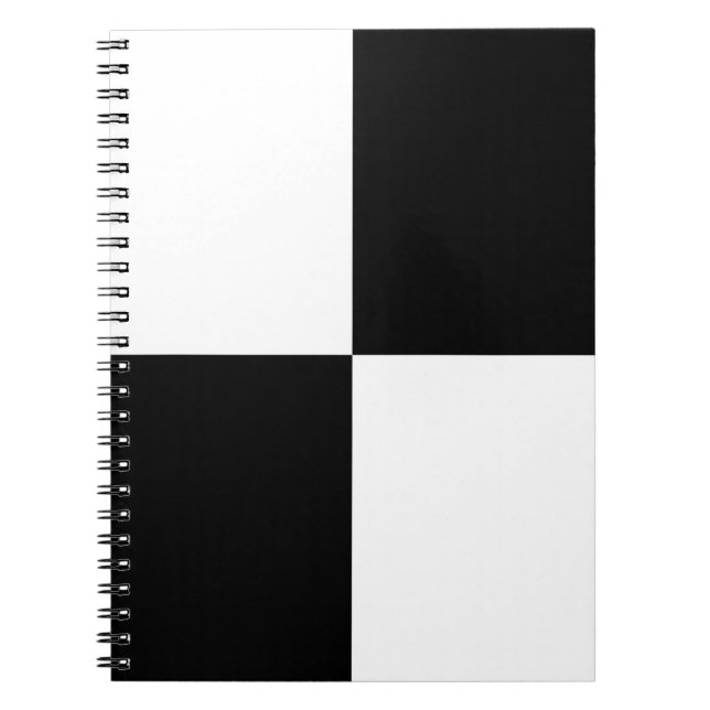 Cuaderno Rectángulos en blanco y negro (Frente)