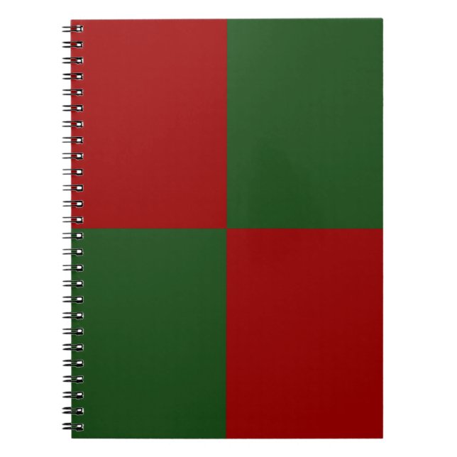 Cuaderno Rectángulos rojo y verde (Frente)