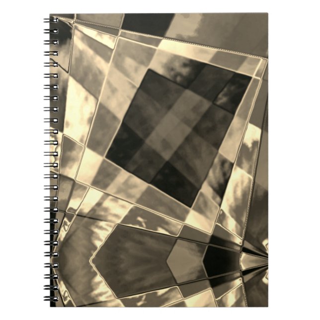 Cuaderno Rectáreas inclinadas y deshilachadas que se solapa (Frente)
