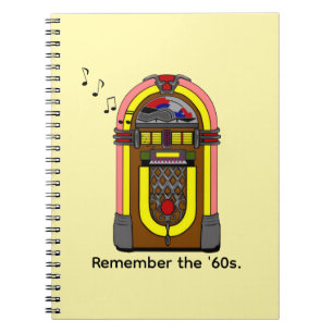 Cuaderno Recuerda los años 60 y la música Jukebox.