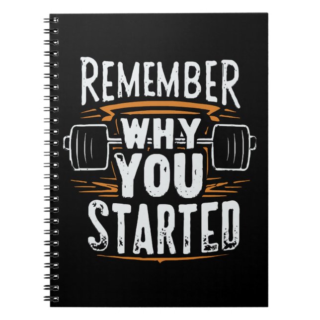 Cuaderno Recuerda por qué empezaste (Frente)