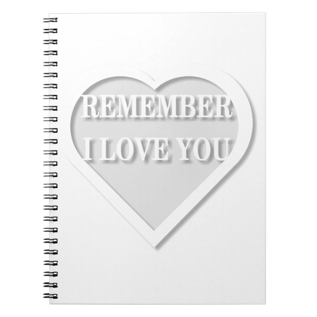 Cuaderno Recuerda Que Te Amo (Frente)