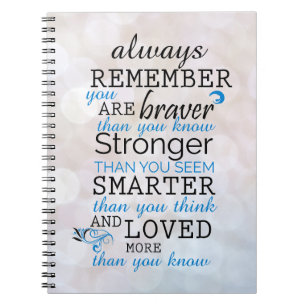 Cuaderno Recuerde Siempre Que Es Valiente