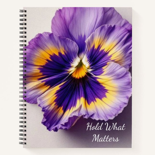 Cuaderno Recuerdo de Flor Prensada | Recuerdo Botánico Sent (Anverso)
