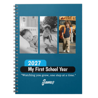 Cuaderno Recuerdo de Foto Personalizado del Primer Día de E