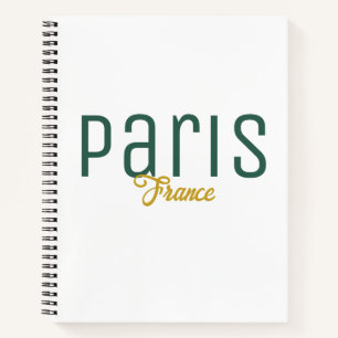 Cuaderno Recuerdo de París, Francia