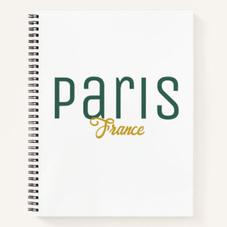 Cuaderno Recuerdo de París, Francia