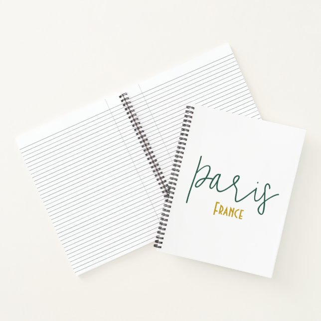 Cuaderno Recuerdo de París, Francia (Interior)