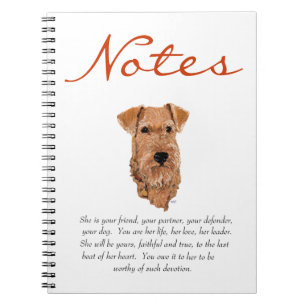 Cuaderno Recuerdo de Terrier Irlandés - Hembra