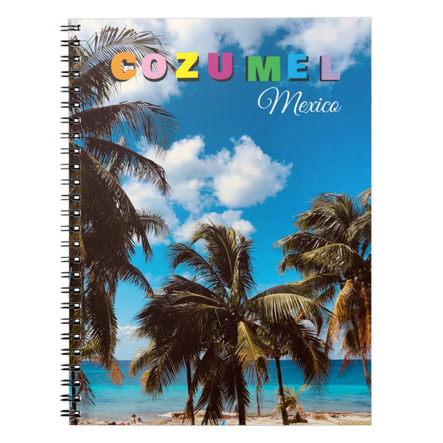Cuaderno Recuerdo de viaje a Cozumel México (Frente)