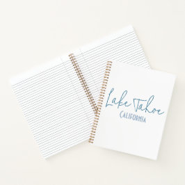 Cuaderno Recuerdo de viaje al lago Tahoe, California