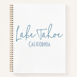 Cuaderno Recuerdo de viaje al lago Tahoe, California