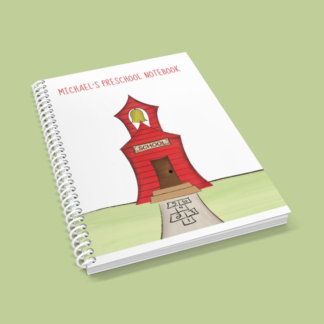 Cuaderno Recuerdo Personalizado de Escuela Lindo (Personalized cute school notebook.)