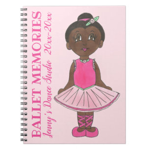 Cuaderno Recuerdos de ballet recíproco de estudio de danza