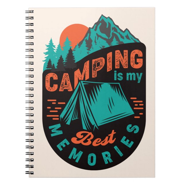Cuaderno Recuerdos de camping (Frente)