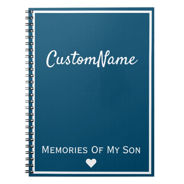 Cuaderno Recuerdos De Mi Hijo Journal (Frente)