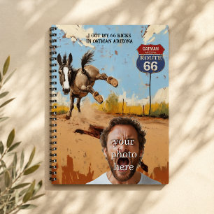 Cuaderno Recuerdos de viaje personalizados de Oatman Arizon