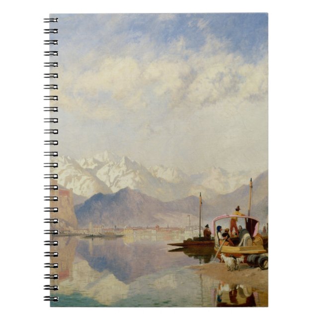Cuaderno Recuerdos del Lago Maggiore, día de mercado en (Frente)