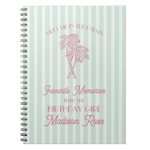 Cuaderno Recuerdos favoritos de Mint Palm Springs con cumpl