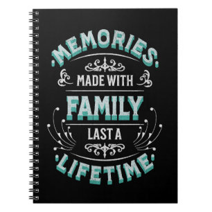 Cuaderno Recuerdos hechos con la familia duran toda la vida