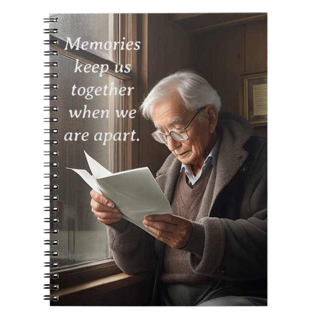 Cuaderno Recuerdos que nos mantienen unidos cuando estamos  (Frente)