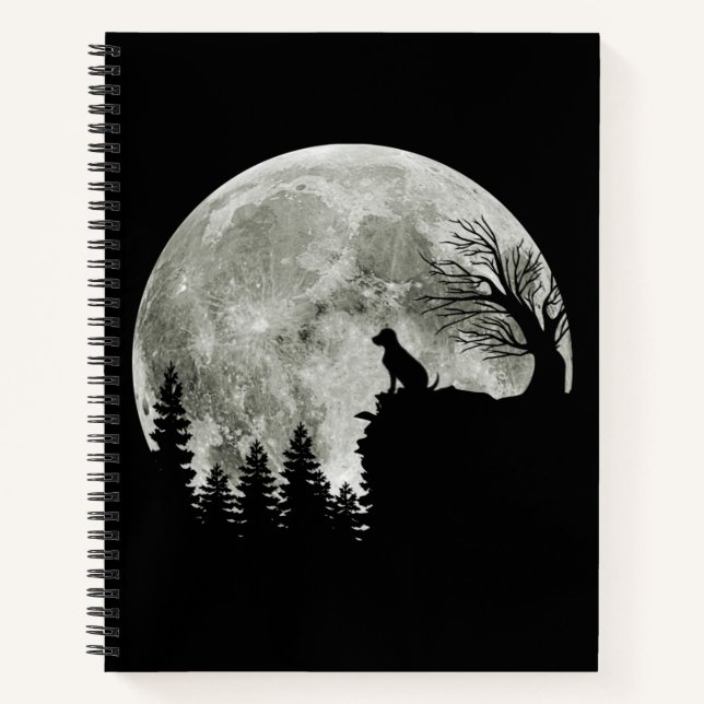 Cuaderno Recuperador de Labrador se pone de pie en Hallowee (Anverso)