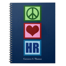 Cuaderno Recursos humanos personalizados de Peace Love HR