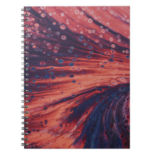 Cuaderno Red and black abstract painting