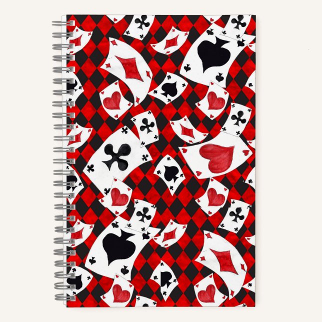Cuaderno Red & Black Alice in Wonderland Notebook – Fantasy (Anverso)
