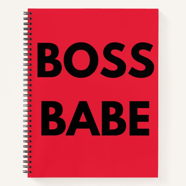 Cuaderno Red Boss Babe (Anverso)
