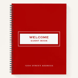 Cuaderno Red de bienvenida para invitados