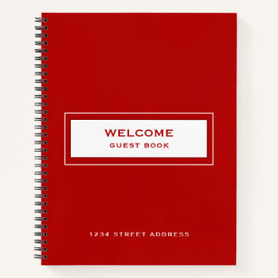 Cuaderno Red de bienvenida para invitados