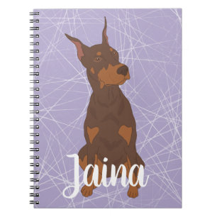 Cuaderno Red Doberman Pinscher