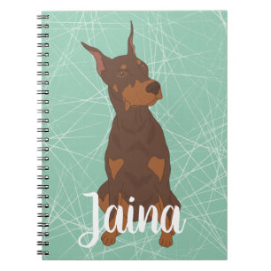Cuaderno Red Doberman Pinscher