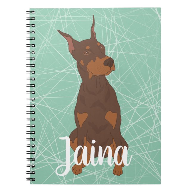 Cuaderno Red Doberman Pinscher (Frente)
