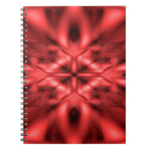Cuaderno Red fantasy pattern