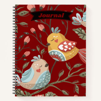 Cuaderno Red Floral Journal