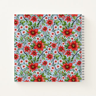 Cuaderno Red Flower Sky Garden
