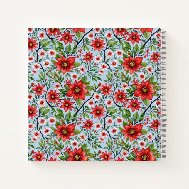 Cuaderno Red Flower Sky Garden (Reverso)
