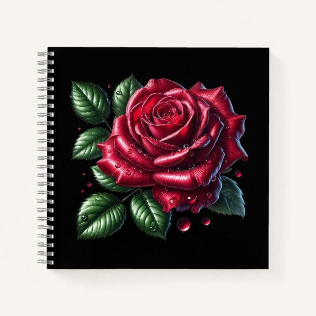 Cuaderno Red Gothic Rose (Anverso)