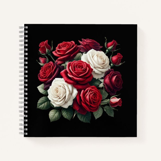 Cuaderno Red Gothic Roses (Anverso)