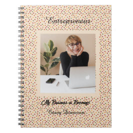 Cuaderno Red, Green, Gold, Naranja, Brown Dotated Business